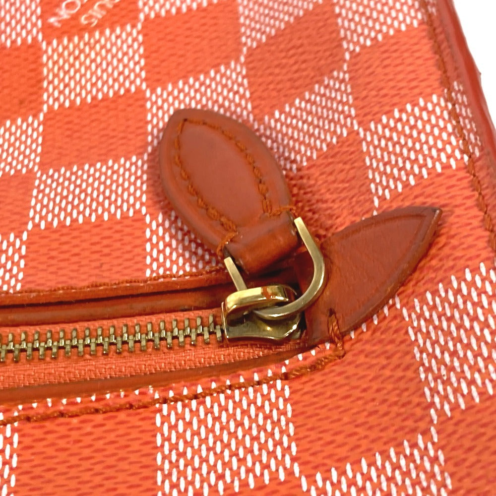 LOUIS VUITTON Shoulder Bag N41312 Damier canvas Orange Damier color module Women Used Authentic