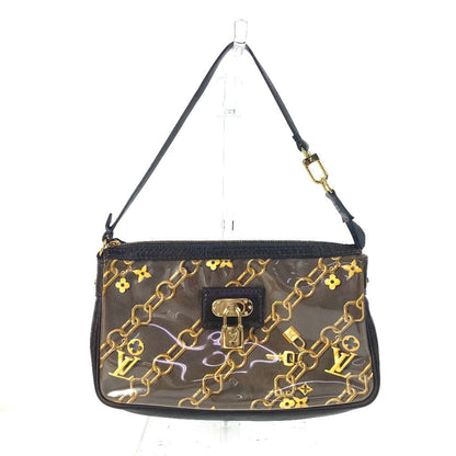 LOUIS VUITTON Shoulder Bag M95162 Plastics, Leather Brown Monogram charm Pochette Accessoires Women Used Authentic