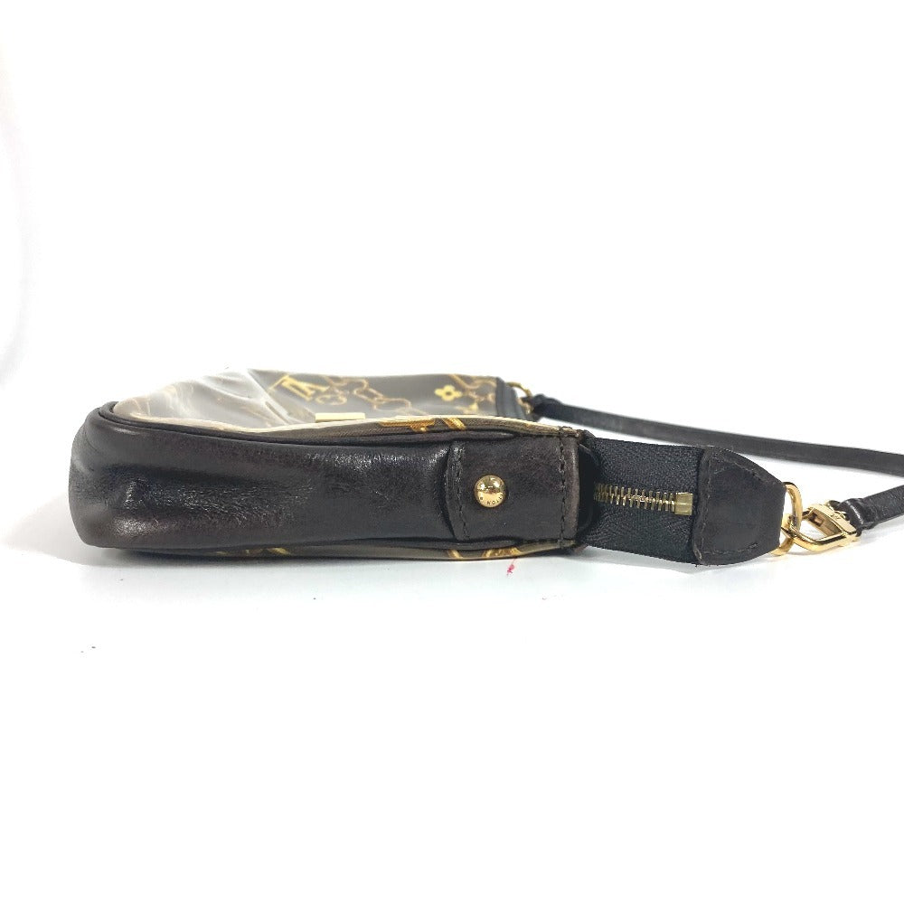 LOUIS VUITTON Shoulder Bag M95162 Plastics, Leather Brown Monogram charm Pochette Accessoires Women Used Authentic