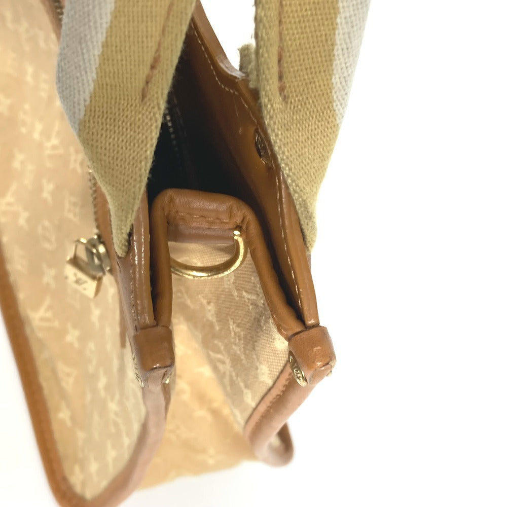 LOUIS VUITTON Shoulder Bag M92328 Monogram mini canvas beige Monogram mini Sac Catline Women Used Authentic