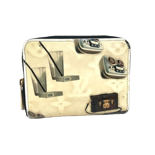 LOUIS VUITTON Coin case M50372 Patent leather Multi Nicolas Gesqueur Zip around purse Women Used Authentic