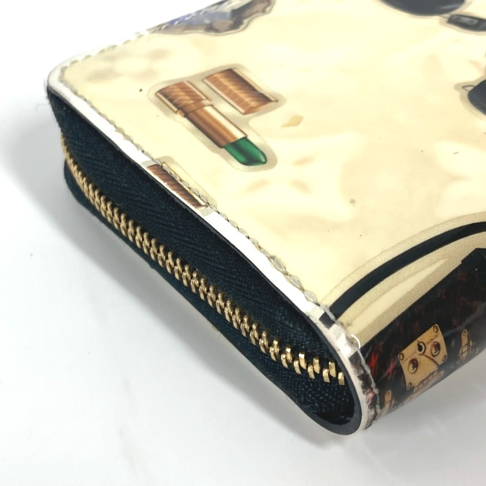 LOUIS VUITTON Coin case M50372 Patent leather Multi Nicolas Gesqueur Zip around purse Women Used Authentic