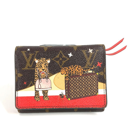 LOUIS VUITTON Trifold wallet M63326 Monogram canvas Brown Monogram Portefeuille Victorine Women Used Authentic