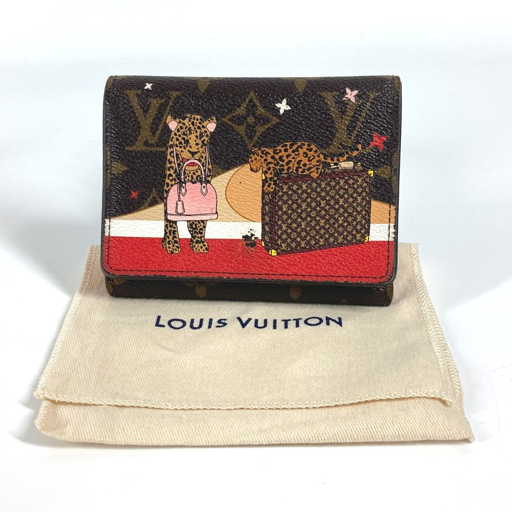 LOUIS VUITTON Trifold wallet M63326 Monogram canvas Brown Monogram Portefeuille Victorine Women Used Authentic