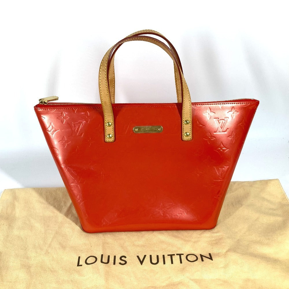 LOUIS VUITTON Tote Bag M93670 Monogram Vernis Orange Monogram Vernis Bellevue PM
