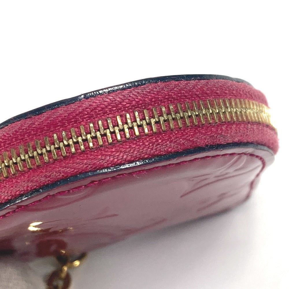 LOUIS VUITTON Coin case M90006 Monogram Vernis purple Monogram Vernis Porto Monet Coeur Women Used Authentic