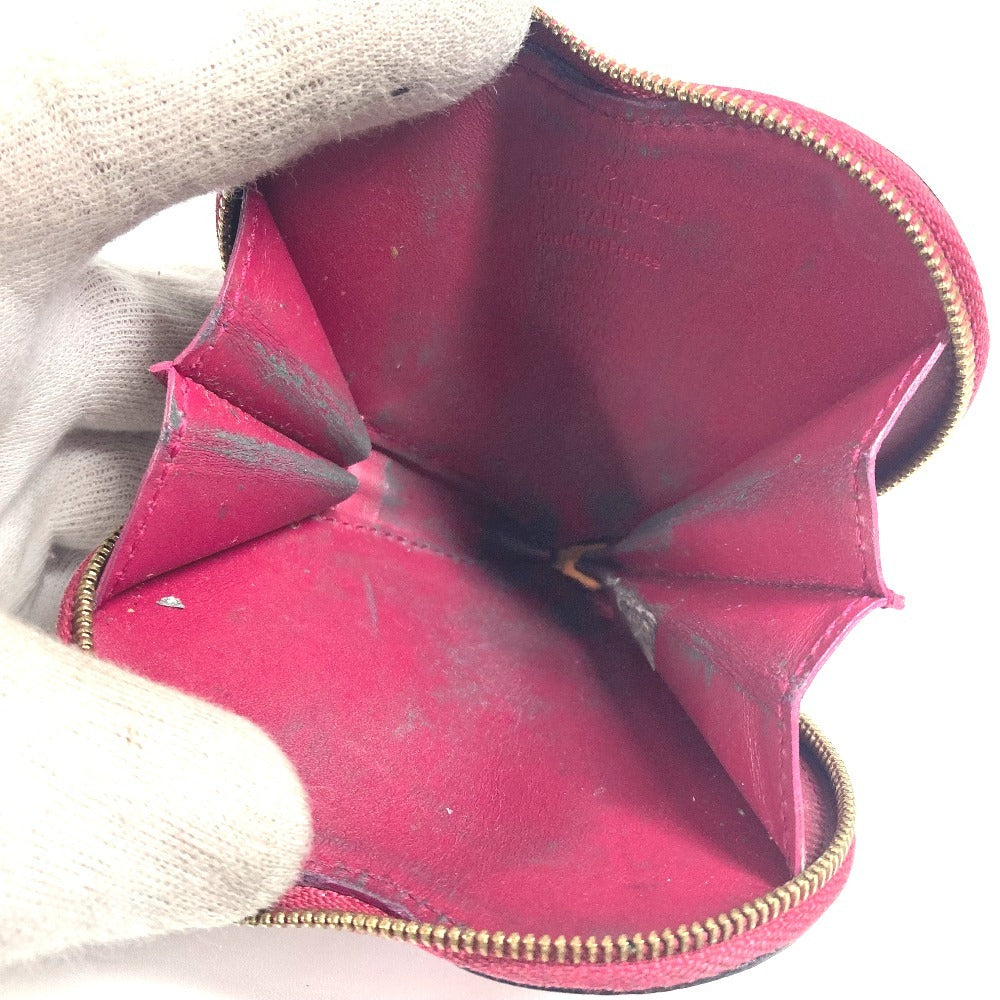 LOUIS VUITTON Coin case M90006 Monogram Vernis purple Monogram Vernis Porto Monet Coeur Women Used Authentic