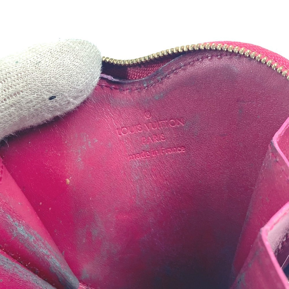 LOUIS VUITTON Coin case M90006 Monogram Vernis purple Monogram Vernis Porto Monet Coeur Women Used Authentic
