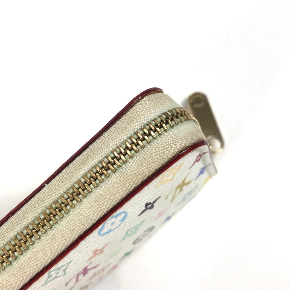 LOUIS VUITTON Coin case M93741 Monogram multicolor canvas white Monogram multicolor Zippy coin purse Women Used Authentic
