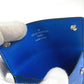 LOUIS VUITTON Coin case M83154 Monogram canvas, Taiga leather blue Taigalama Porto Carte On Strap