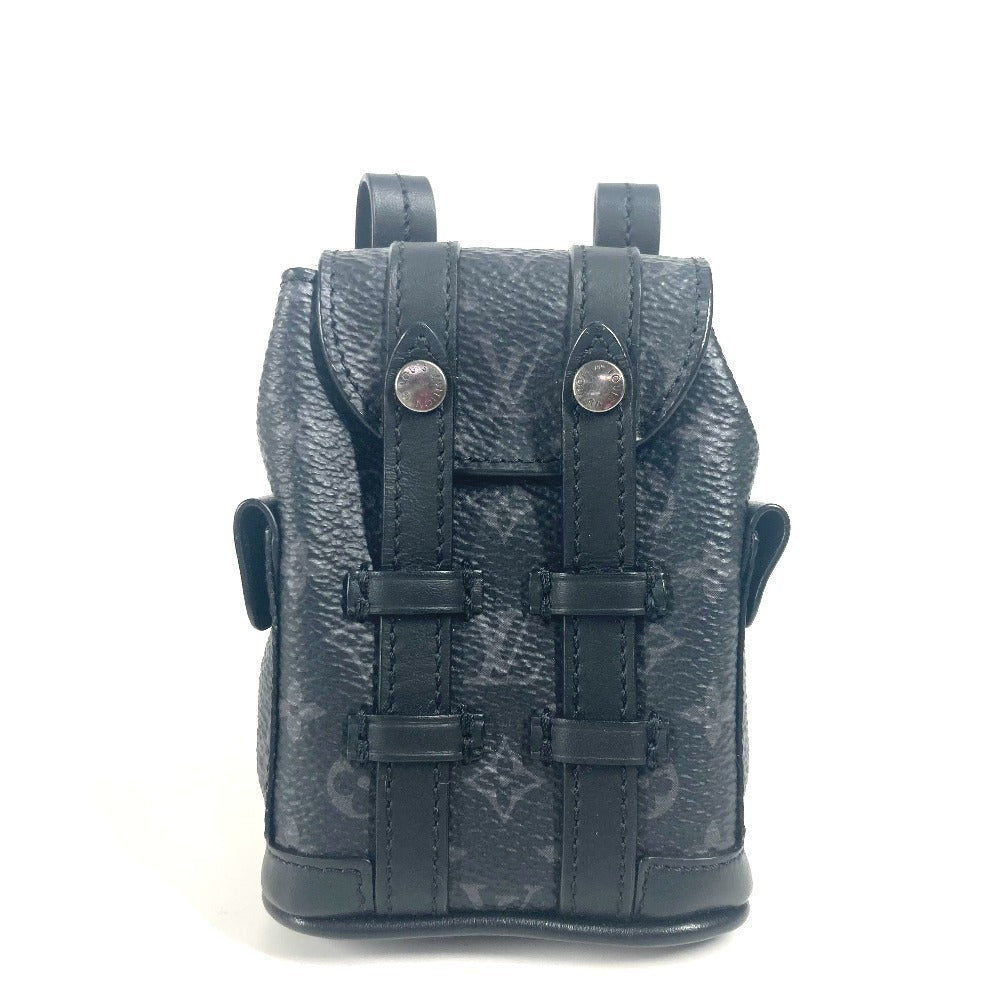 LOUIS VUITTON Bag charm M77166 Monogram Eclipse Canvas black Monogram Eclipse Beaded Sac Mini Christopher
