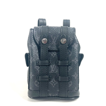 LOUIS VUITTON Bag charm M77166 Monogram Eclipse Canvas black Monogram Eclipse Beaded Sac Mini Christopher