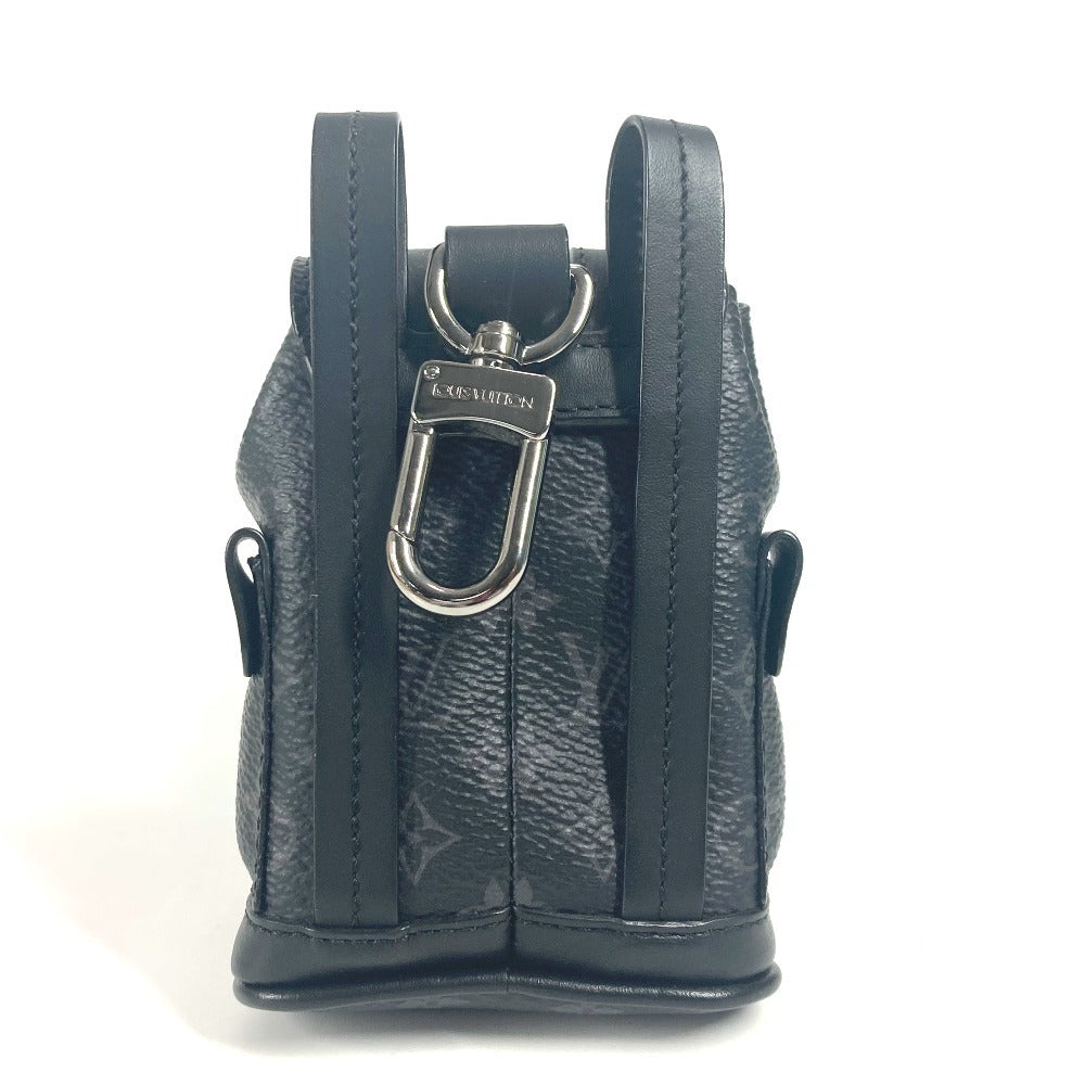 LOUIS VUITTON Bag charm M77166 Monogram Eclipse Canvas black Monogram Eclipse Beaded Sac Mini Christopher