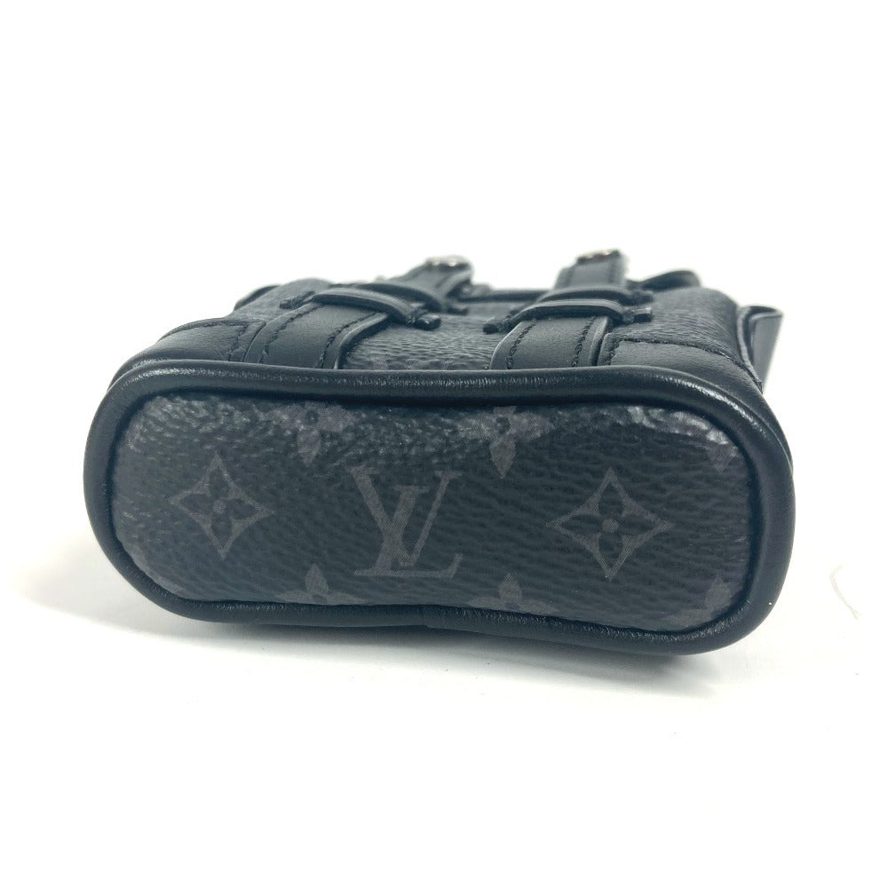 LOUIS VUITTON Bag charm M77166 Monogram Eclipse Canvas black Monogram Eclipse Beaded Sac Mini Christopher