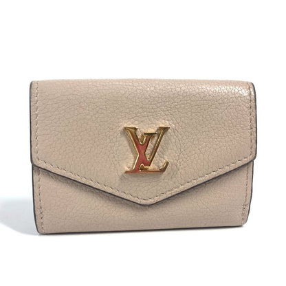 LOUIS VUITTON Trifold wallet M69340 Calf leather beige LV logo Portefeuille Rockmini