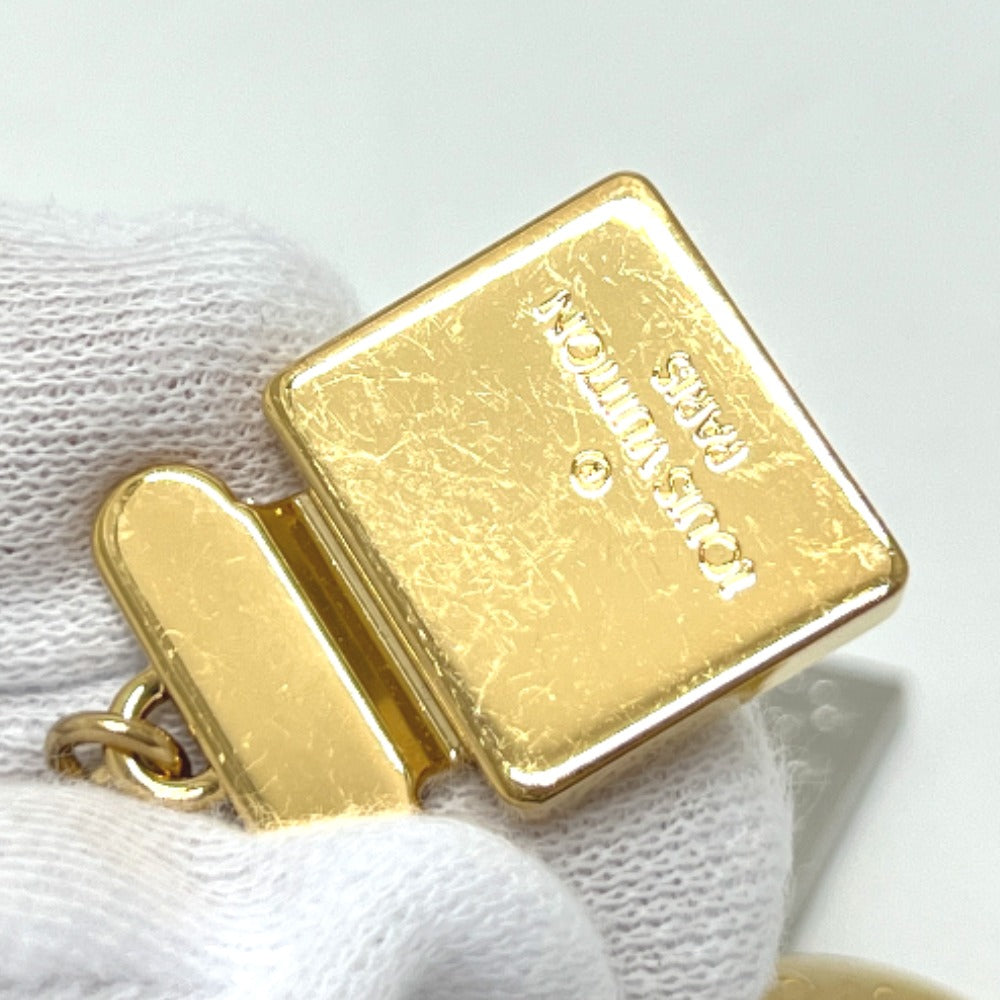 LOUIS VUITTON Bag charm M01314 Gold Plated gold Chain Nanogram Icon