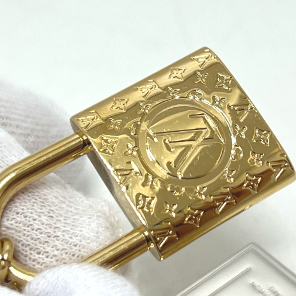 LOUIS VUITTON Bag charm M01314 Gold Plated gold Chain Nanogram Icon
