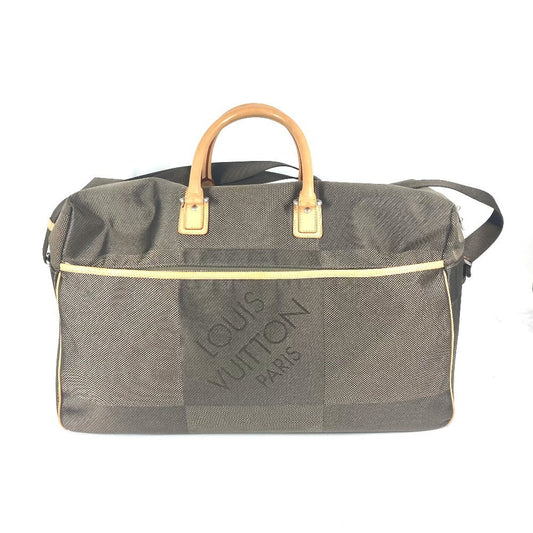 LOUIS VUITTON Boston Duffel bag M93228 Damier Jean Canvas khaki Damier Jean Suvlan