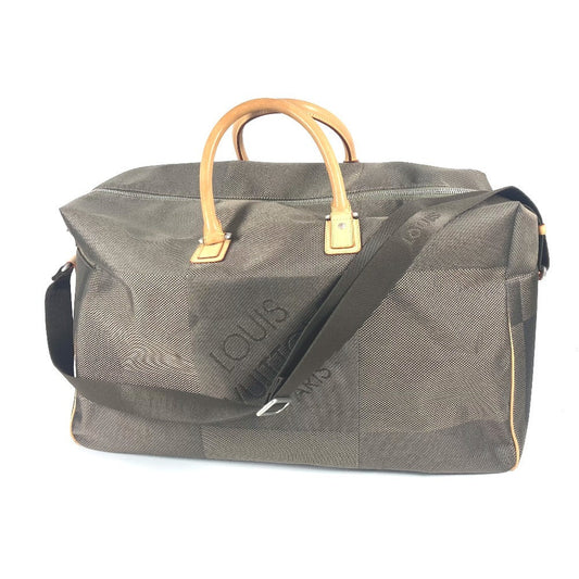 LOUIS VUITTON Boston Duffel bag M93228 Damier Jean Canvas khaki Damier Jean Suvlan