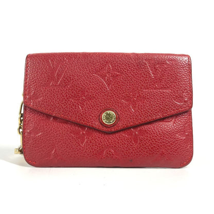 LOUIS VUITTON Coin case M60634 Monogram Ann Platt Leather Red Monogram Ann Platt Pochette Cre
