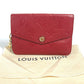 LOUIS VUITTON Coin case M60634 Monogram Ann Platt Leather Red Monogram Ann Platt Pochette Cre