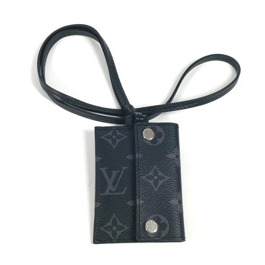 LOUIS VUITTON Coin case M83155 Taiga Leather black Taigalama Porto Cult Onstrap