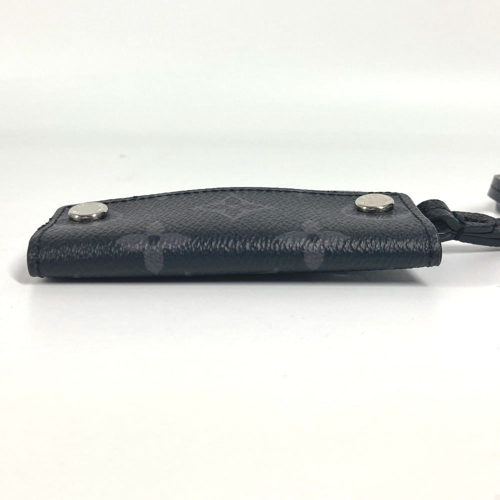 LOUIS VUITTON Coin case M83155 Taiga Leather black Taigalama Porto Cult Onstrap