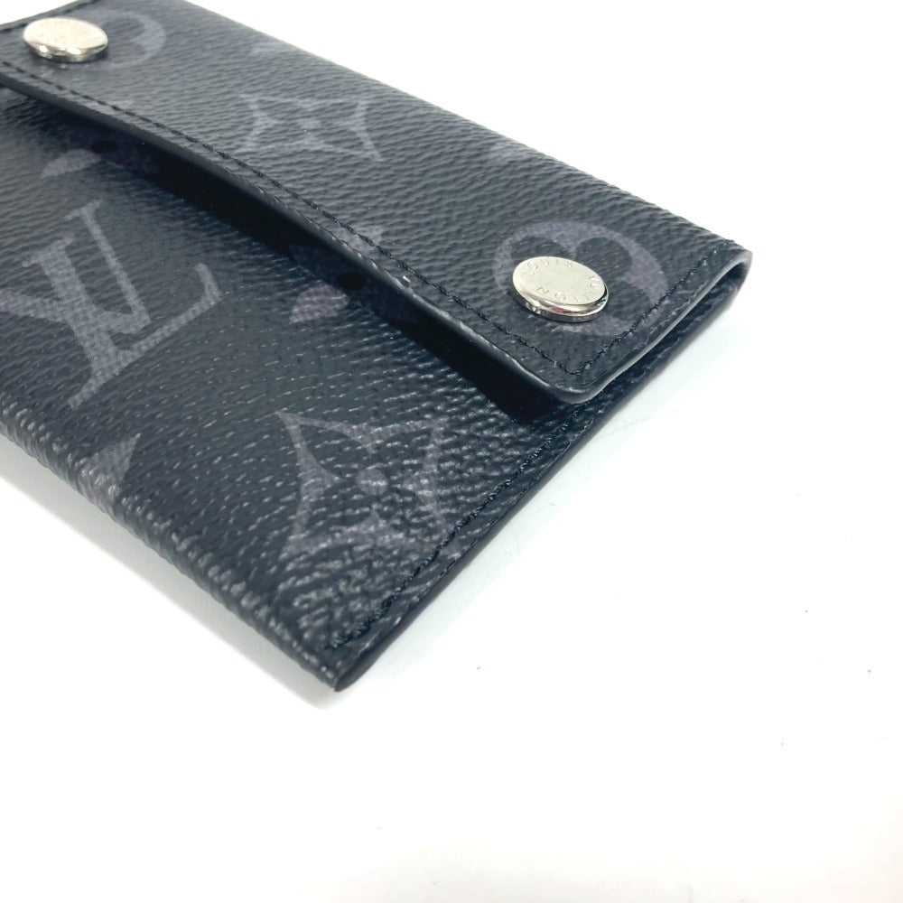 LOUIS VUITTON Coin case M83155 Taiga Leather black Taigalama Porto Cult Onstrap