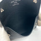 LOUIS VUITTON Coin case M83155 Taiga Leather black Taigalama Porto Cult Onstrap