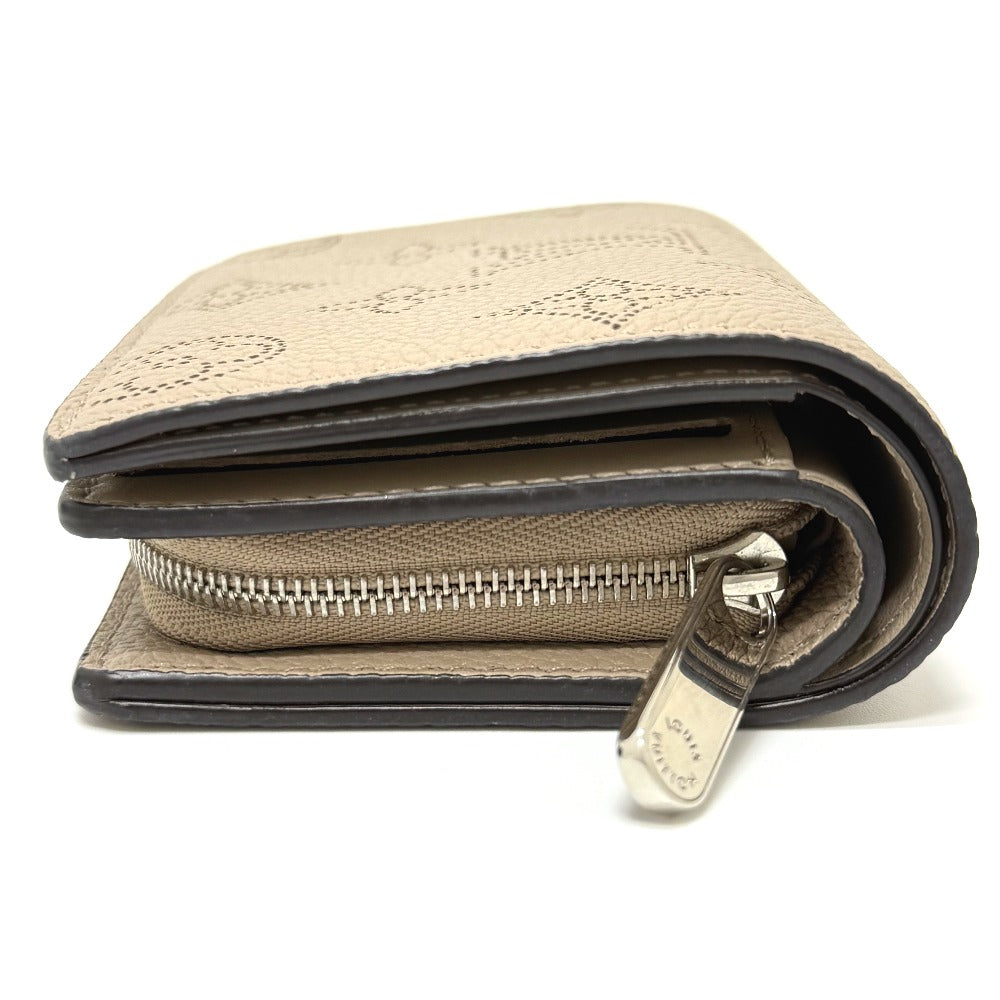 LOUIS VUITTON Folded wallet M80817 monogram mahina leather beige Portefeuille Clare