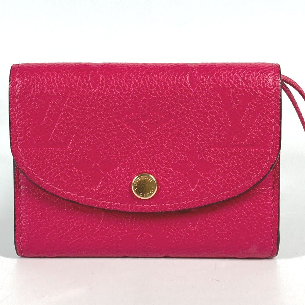 LOUIS VUITTON Folded wallet M81521 Monogram Ann Platt Leather pink Monogram Ann Platt Portomonet Rosali