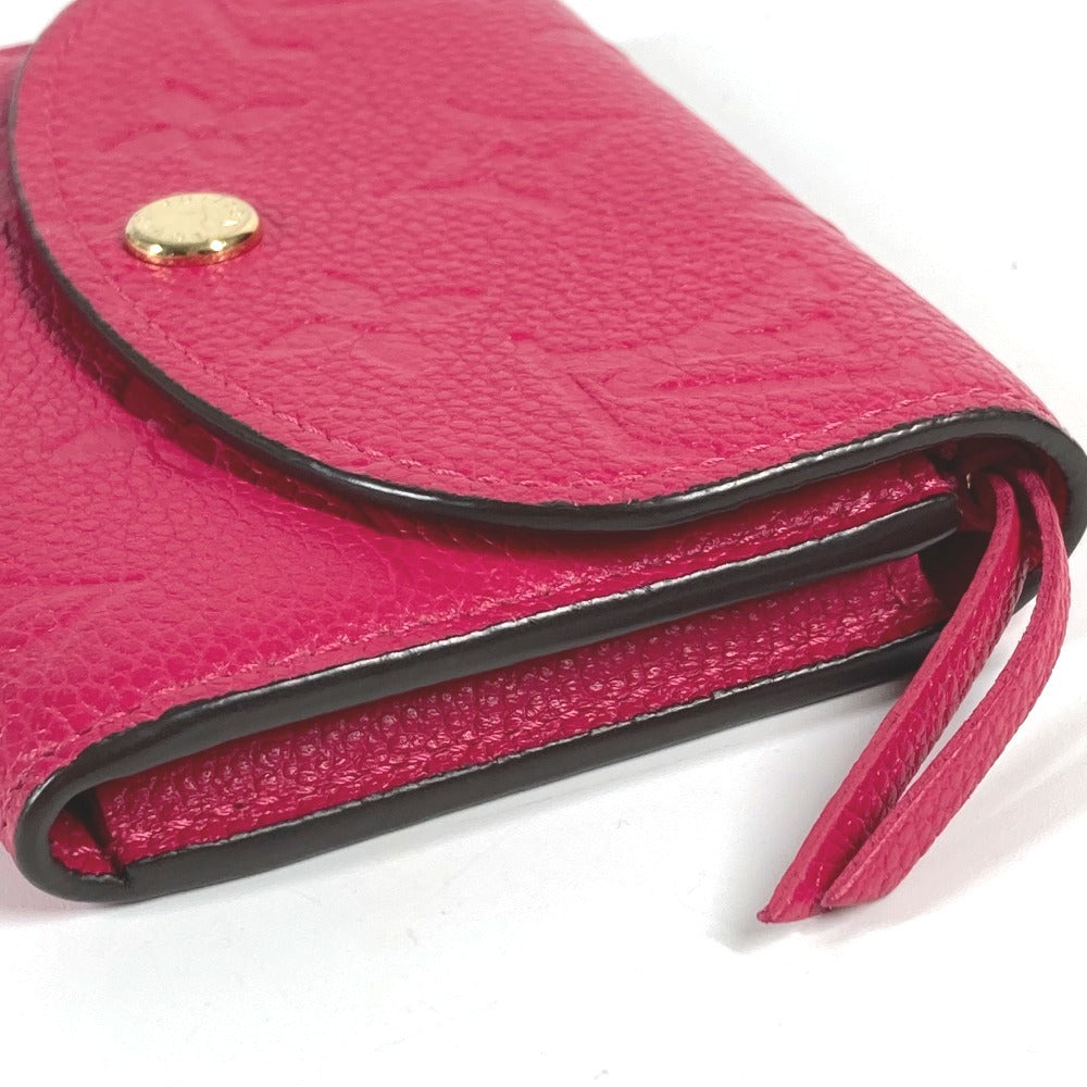 LOUIS VUITTON Folded wallet M81521 Monogram Ann Platt Leather pink Monogram Ann Platt Portomonet Rosali