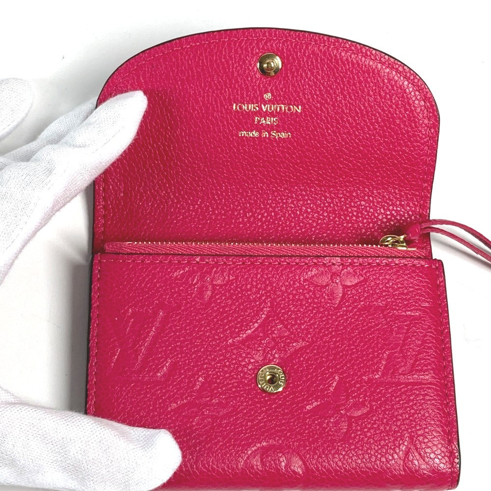 LOUIS VUITTON Folded wallet M81521 Monogram Ann Platt Leather pink Monogram Ann Platt Portomonet Rosali