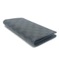 LOUIS VUITTON Long Wallet Purse N62655 Damier Grafitto Canvas black Portefeuille Brazza
