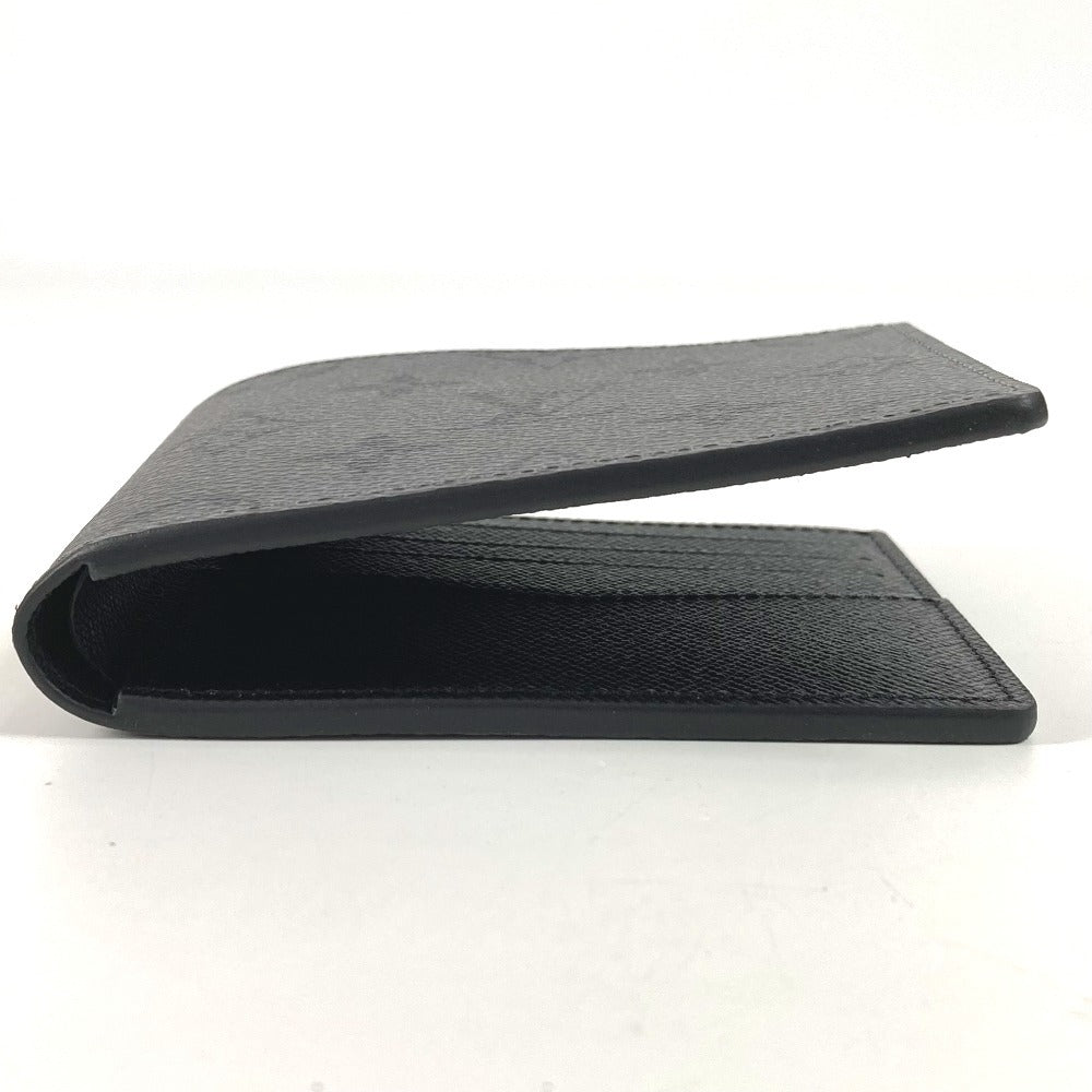 LOUIS VUITTON Folded wallet M80906 Monogram Eclipse Canvas gray Monogram Eclipse Reverse Portefeuille Slender