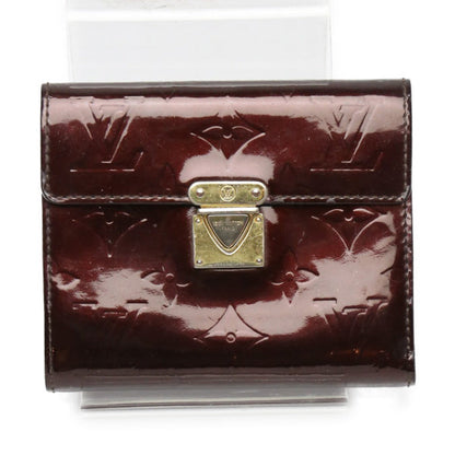 LOUIS VUITTON Tri-fold wallet M93520 Monogram Vernis Amarrant Portefeuille and Koala Vernis with coin pocket Women Used Authentic