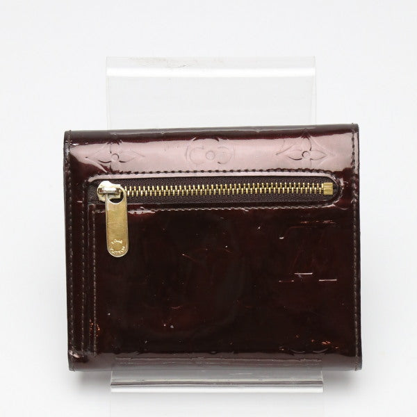 LOUIS VUITTON Tri-fold wallet M93520 Monogram Vernis Amarrant Portefeuille and Koala Vernis with coin pocket Women Used Authentic