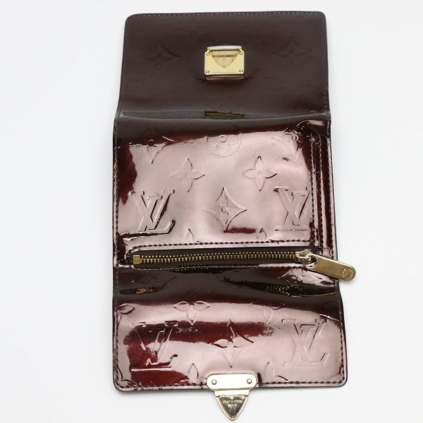 LOUIS VUITTON Tri-fold wallet M93520 Monogram Vernis Amarrant Portefeuille and Koala Vernis with coin pocket Women Used Authentic