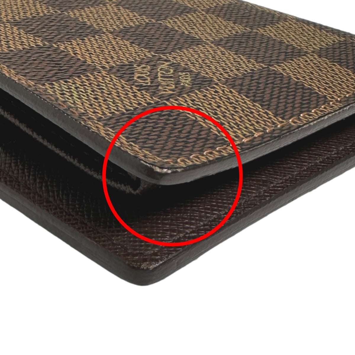 LOUIS VUITTON Bifold Wallet N61675 Damier canvas Brown Bi-fold wallet with card pocket Damier Portefeuille Marco mens(Unisex) Used Authentic