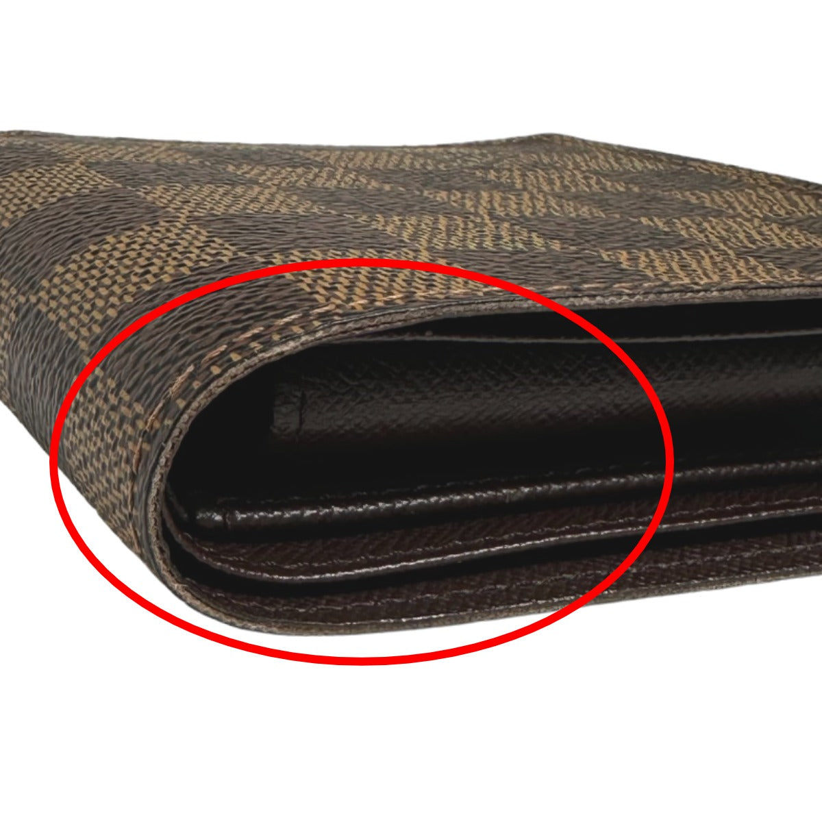 LOUIS VUITTON Bifold Wallet N61675 Damier canvas Brown Bi-fold wallet with card pocket Damier Portefeuille Marco mens(Unisex) Used Authentic