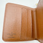 LOUIS VUITTON Bifold Wallet M61667 Monogram canvas Brown Card pocket with zipper Monogram Compact zip unisex(Unisex) Used Authentic