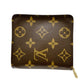 LOUIS VUITTON Bifold Wallet M61667 Monogram canvas Brown Card pocket with zipper Monogram Compact zip unisex(Unisex) Used Authentic