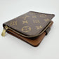 LOUIS VUITTON Bifold Wallet M61667 Monogram canvas Brown Card pocket with zipper Monogram Compact zip unisex(Unisex) Used Authentic
