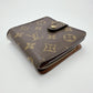 LOUIS VUITTON Bifold Wallet M61667 Monogram canvas Brown Card pocket with zipper Monogram Compact zip unisex(Unisex) Used Authentic