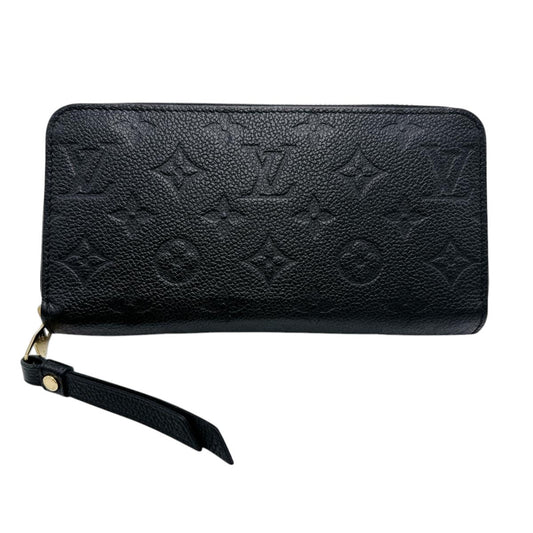LOUIS VUITTON Long Wallet Purse M61864 Monogram Ann Platt black Long Wallet Purse Monogram Zippy wallet Women Used Authentic
