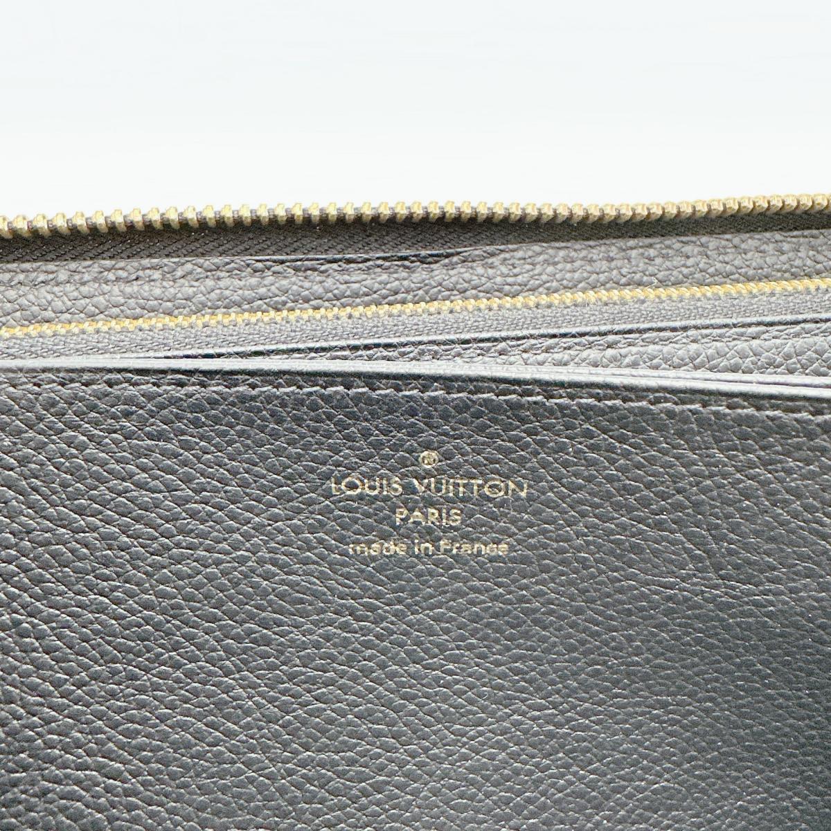 LOUIS VUITTON Long Wallet Purse M61864 Monogram Ann Platt black Long Wallet Purse Monogram Zippy wallet Women Used Authentic