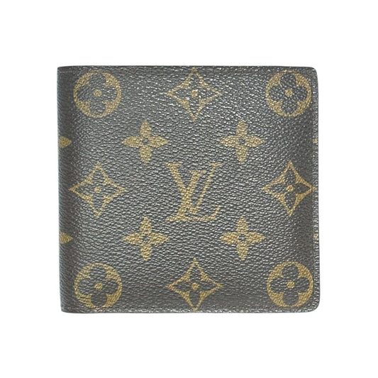 LOUIS VUITTON Bifold Wallet M61675 Monogram canvas Brown Wallet Monogram Portefeuille�EMarco unisex(Unisex) Used Authentic