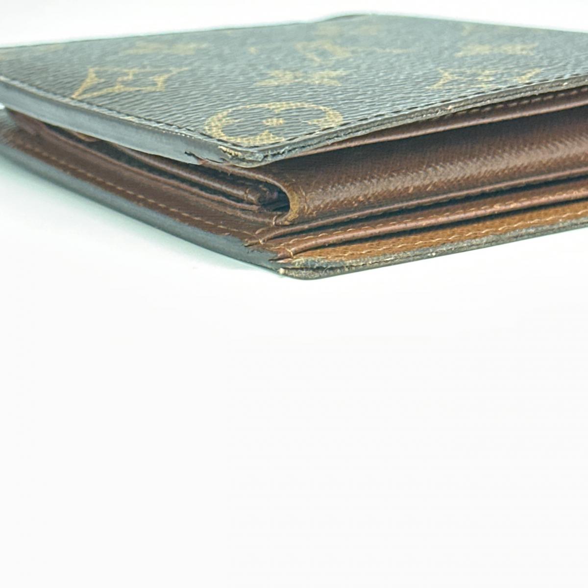 LOUIS VUITTON Bifold Wallet M61675 Monogram canvas Brown Wallet Monogram Portefeuille�EMarco unisex(Unisex) Used Authentic