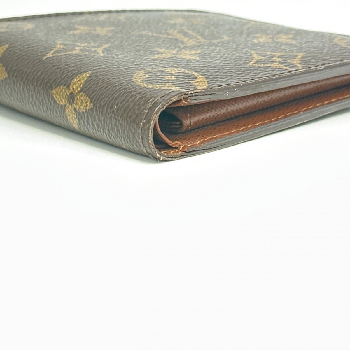 LOUIS VUITTON Bifold Wallet M61675 Monogram canvas Brown Wallet Monogram Portefeuille�EMarco unisex(Unisex) Used Authentic