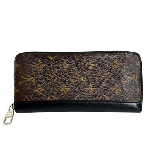 LOUIS VUITTON Long Wallet Purse M60109 Monogram canvas, leather Brown Vertical Monogram Macasa unisex(Unisex) Used Authentic